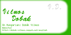 vilmos dobak business card