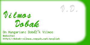 vilmos dobak business card